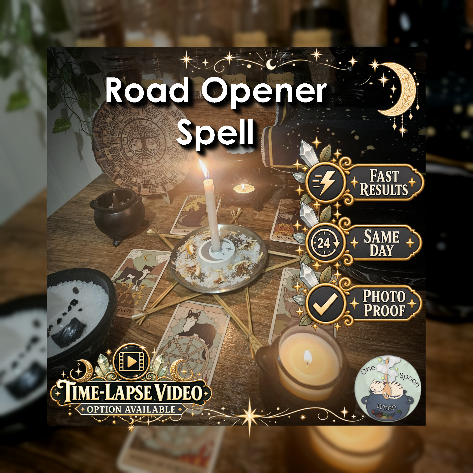 Road Opener Spell - SAME DAY Casting for New Opportunities, Success, Clarity, Emotional Blocks, & Cleansing