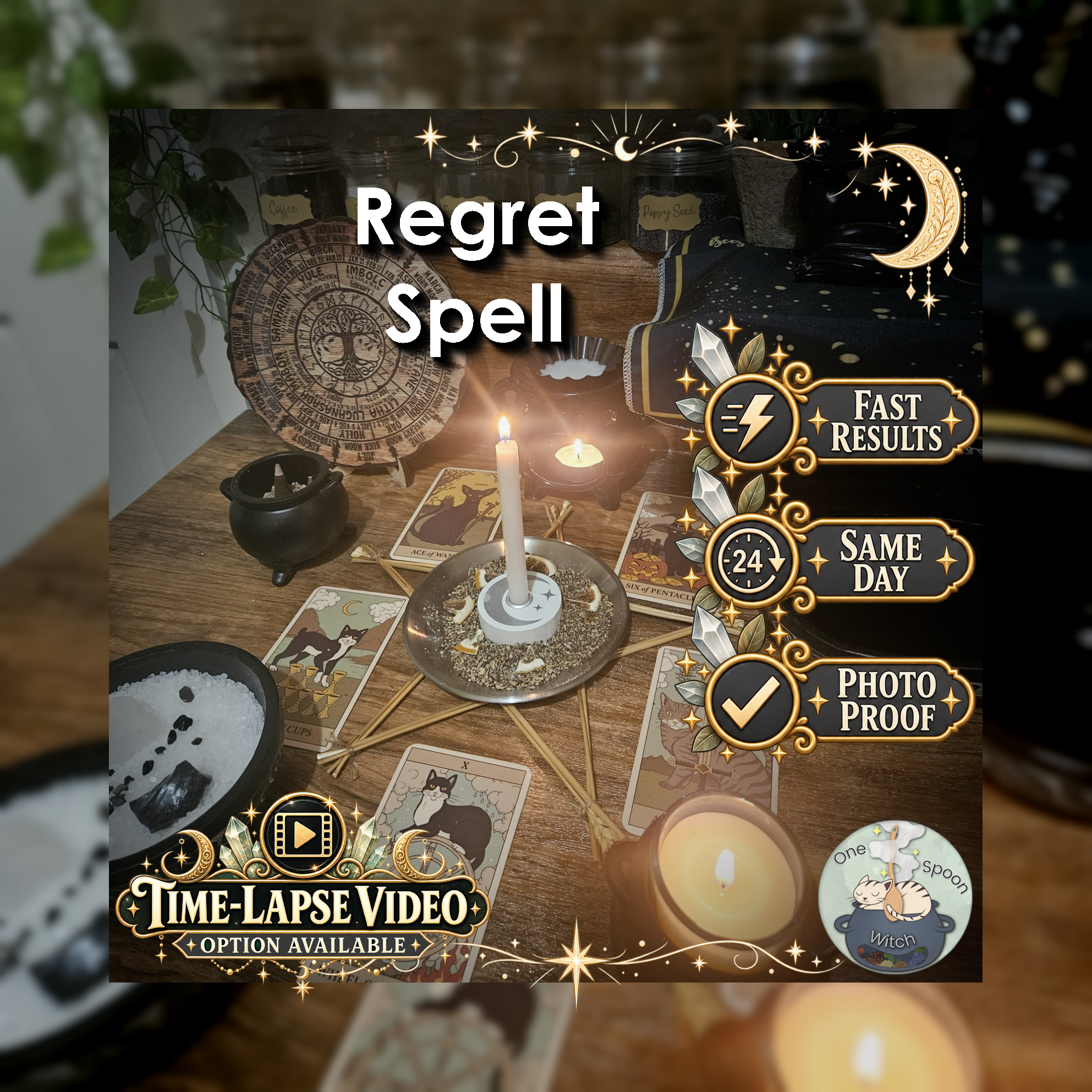 Regret Spell - SAME DAY Casting for Healing, Reconciliation, Clarity, Forgiveness, & Cleansing