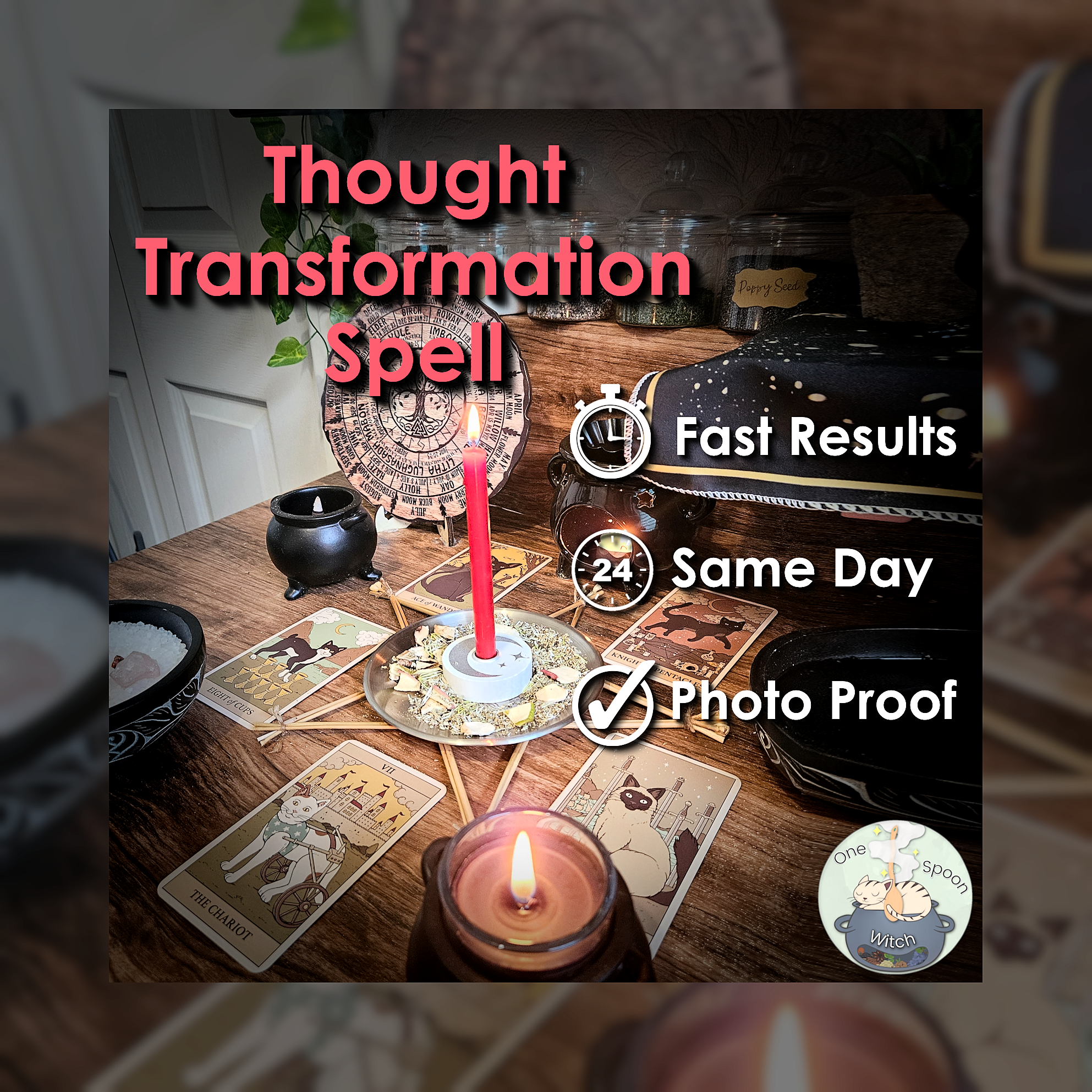Mindset Shift Spell - SAME DAY Casting for Motivation, Success, Confidence, Self-Love, & Thought Changes 🌀
