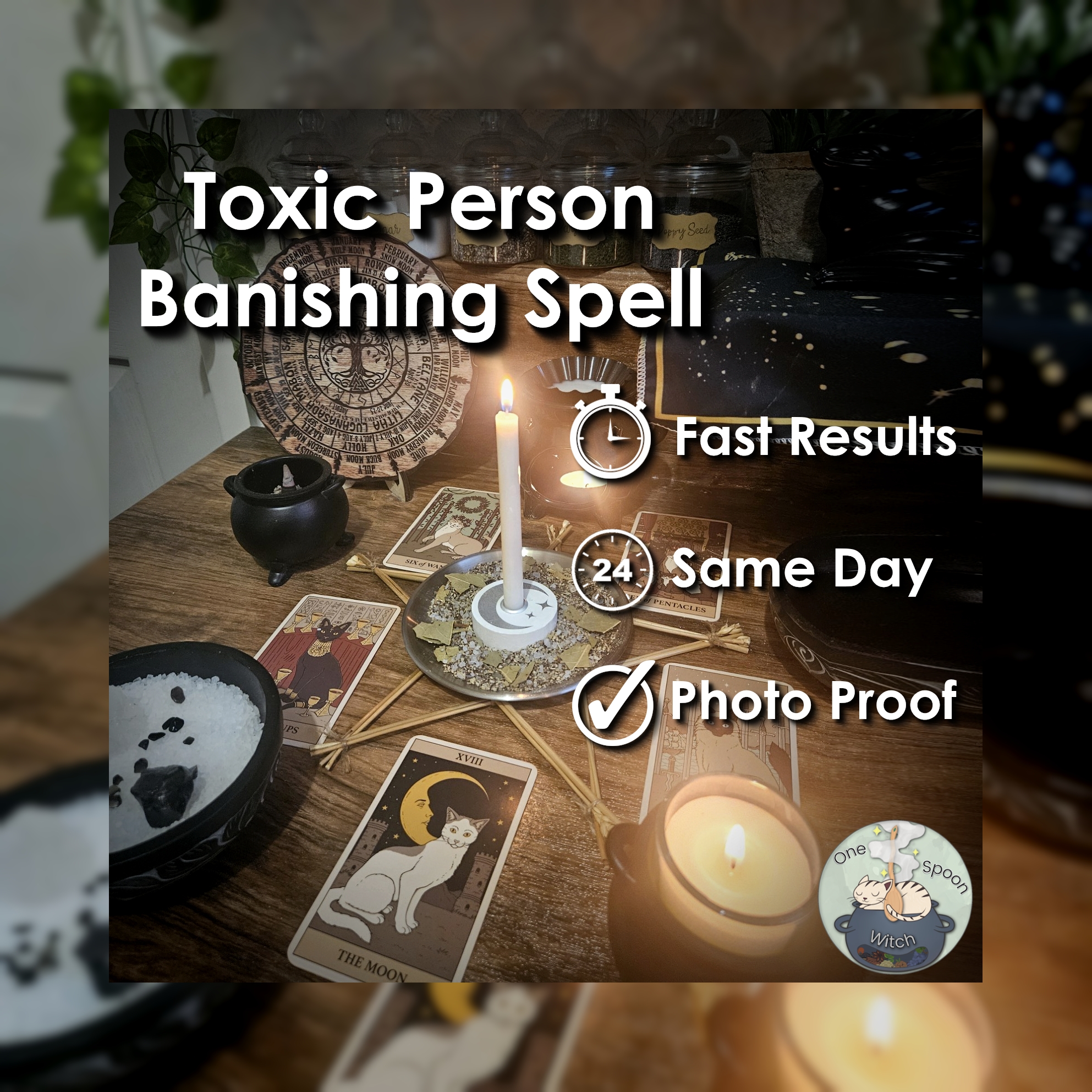 Toxic Person Banishing Spell - SAME DAY Casting for Purification, Safety, Cleansing, Protection, & Shielding 💫