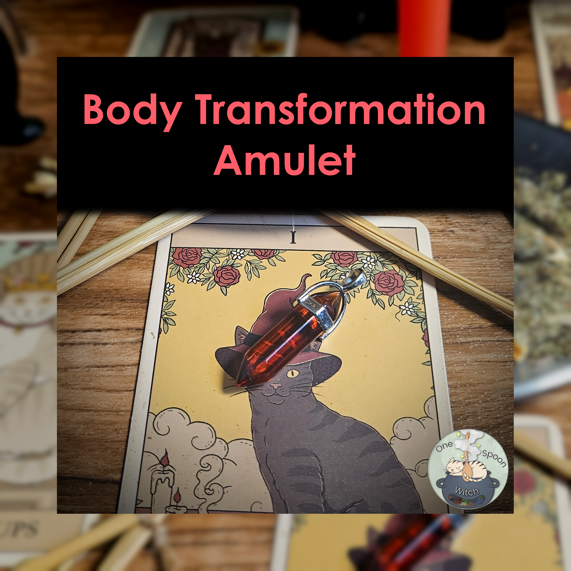 Ritually Bound Body Transformation Amulet - Magnet for Success, Self-Love, Motivation, Confidence, Weight Change (Jasper Crystal Charm Vessel) 🌀