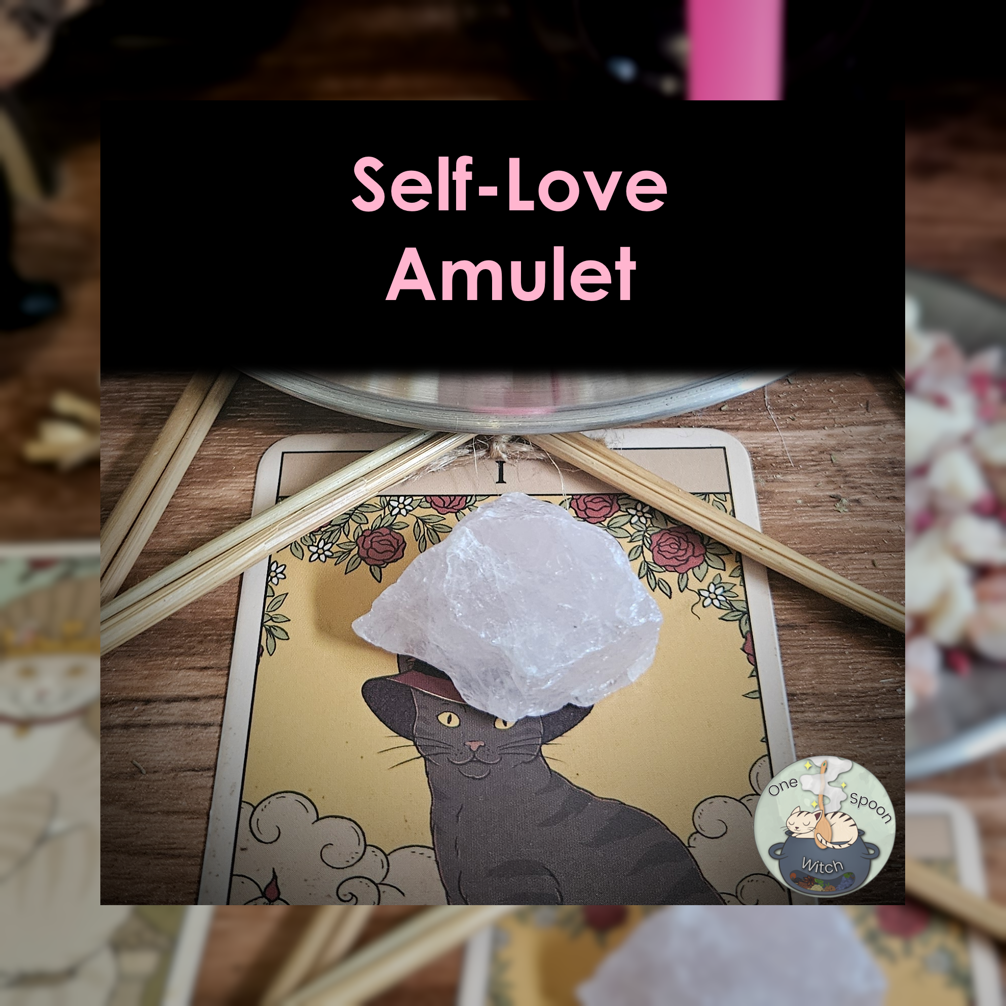 Ritually Bound Self-Love Amulet - Magnet for Confidence, Healing, Empowerment, Radiance (Raw Rose Quartz Crystal Vessel) 🌷