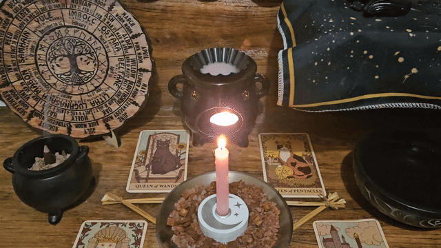 A close-up video showing the same-day ritual and spell casting in progress for the Self Esteem and Confidence Spell.
