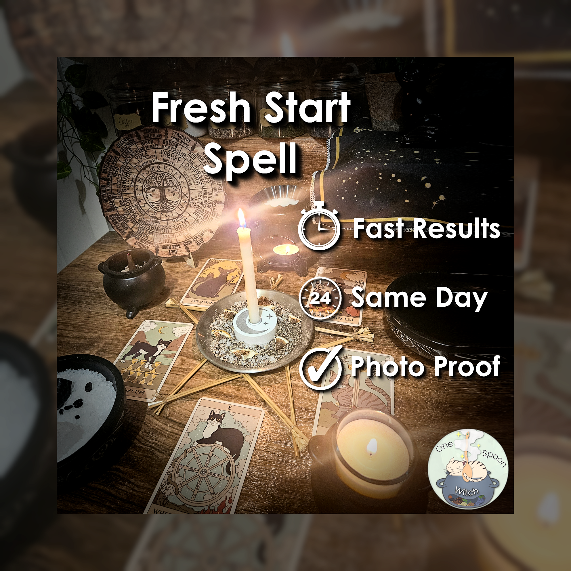 Fresh Start Spell - SAME DAY Casting for Clarity, New Opportunities, Success, Cleansing, & Emotional Blocks 💡