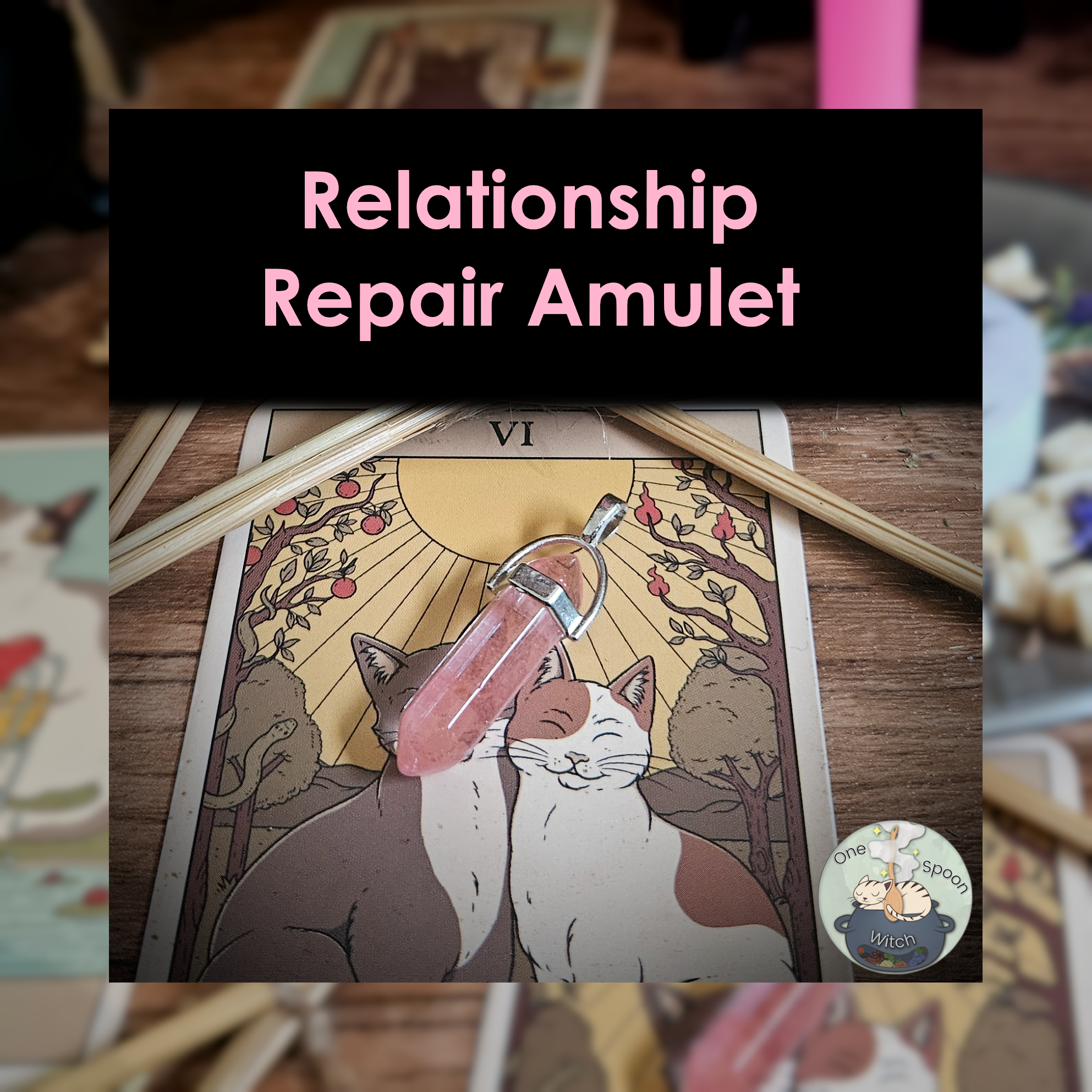 Ritually Bound Relationship Repair Amulet - Magnet for Loyalty, Communication, Forgiveness, Trust (Rose Quartz Crystal Charm Vessel) 🌷