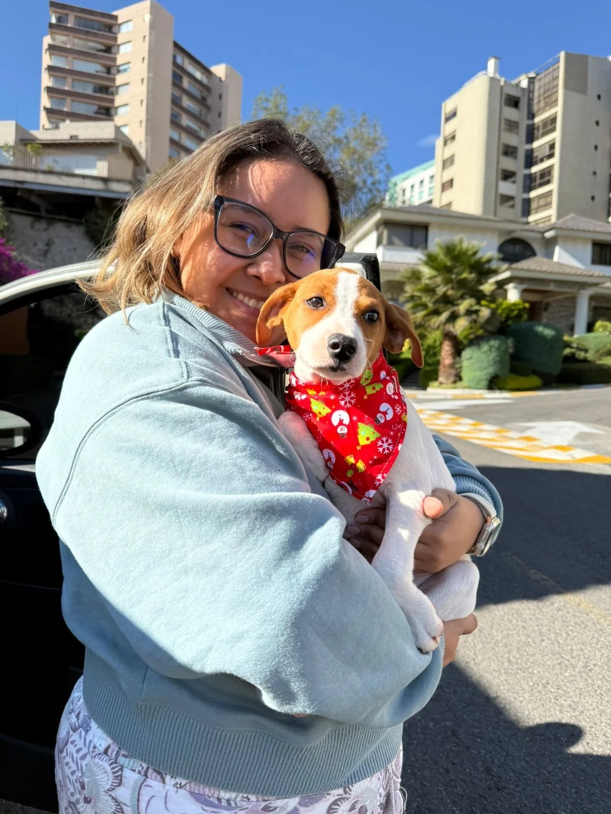 Lady Belle meeting her new mummy