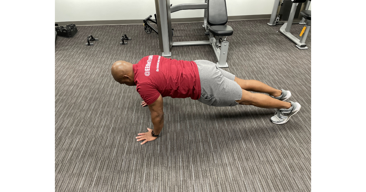 Eric doing push ups