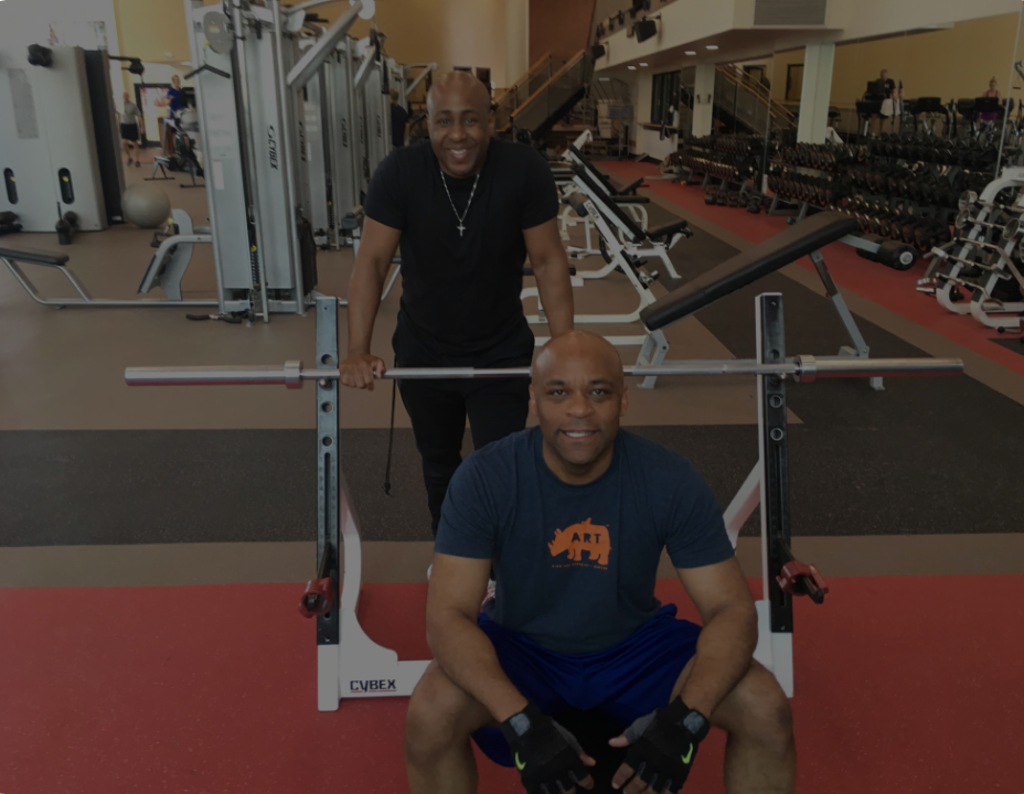 Eric Evans with former Denver Mayor Michael Hancock at Specimen Training.