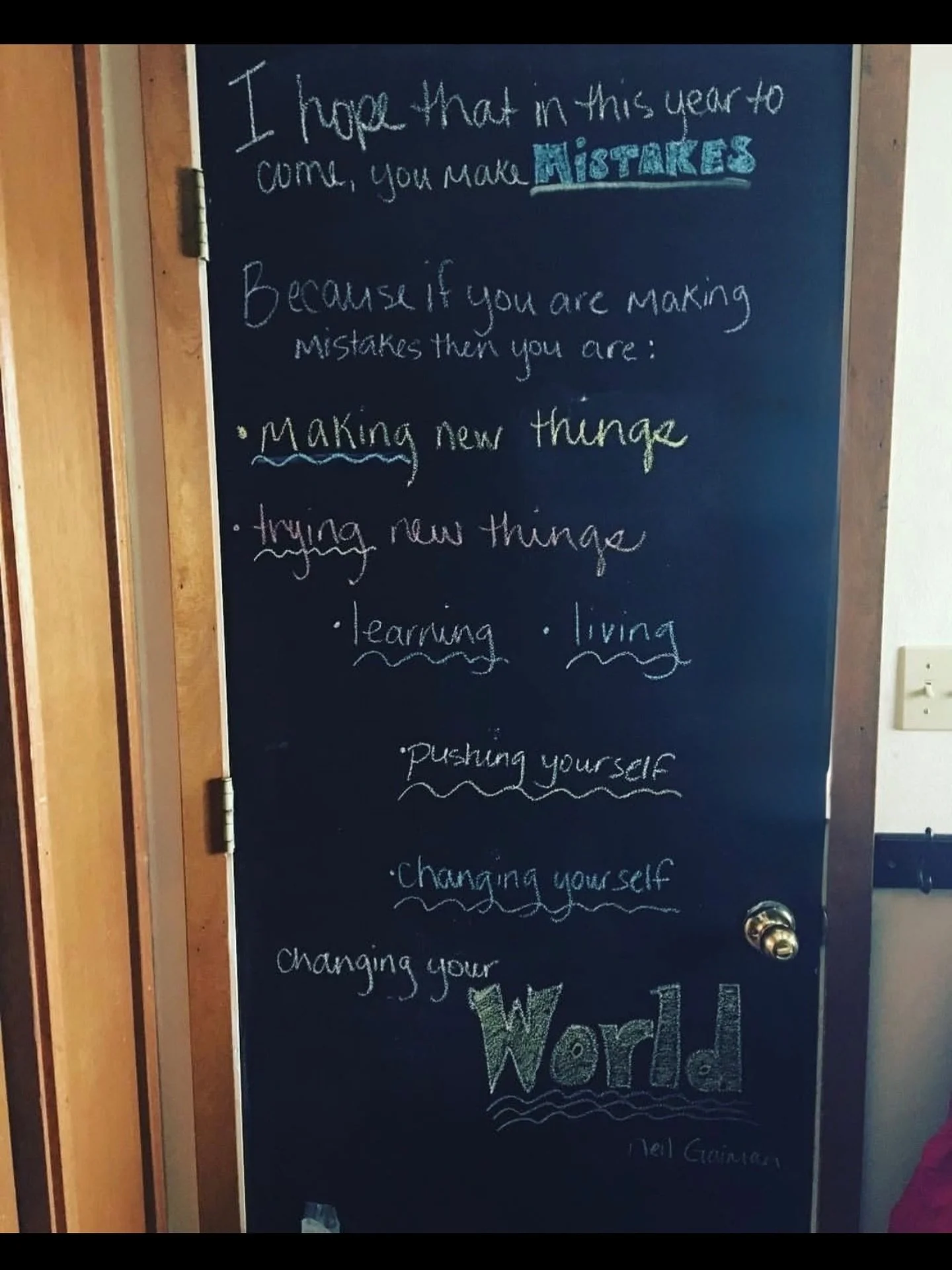 🖤 Chalkboard Reminder: 🖤

Mistakes aren&rsquo;t failures!!!

In therapy (and in life) we talk a lot about progress over perfection. I repeat!!! Mistakes aren&rsquo;t failures; they&rsquo;re opportunities to practice resilience, notice patterns, and