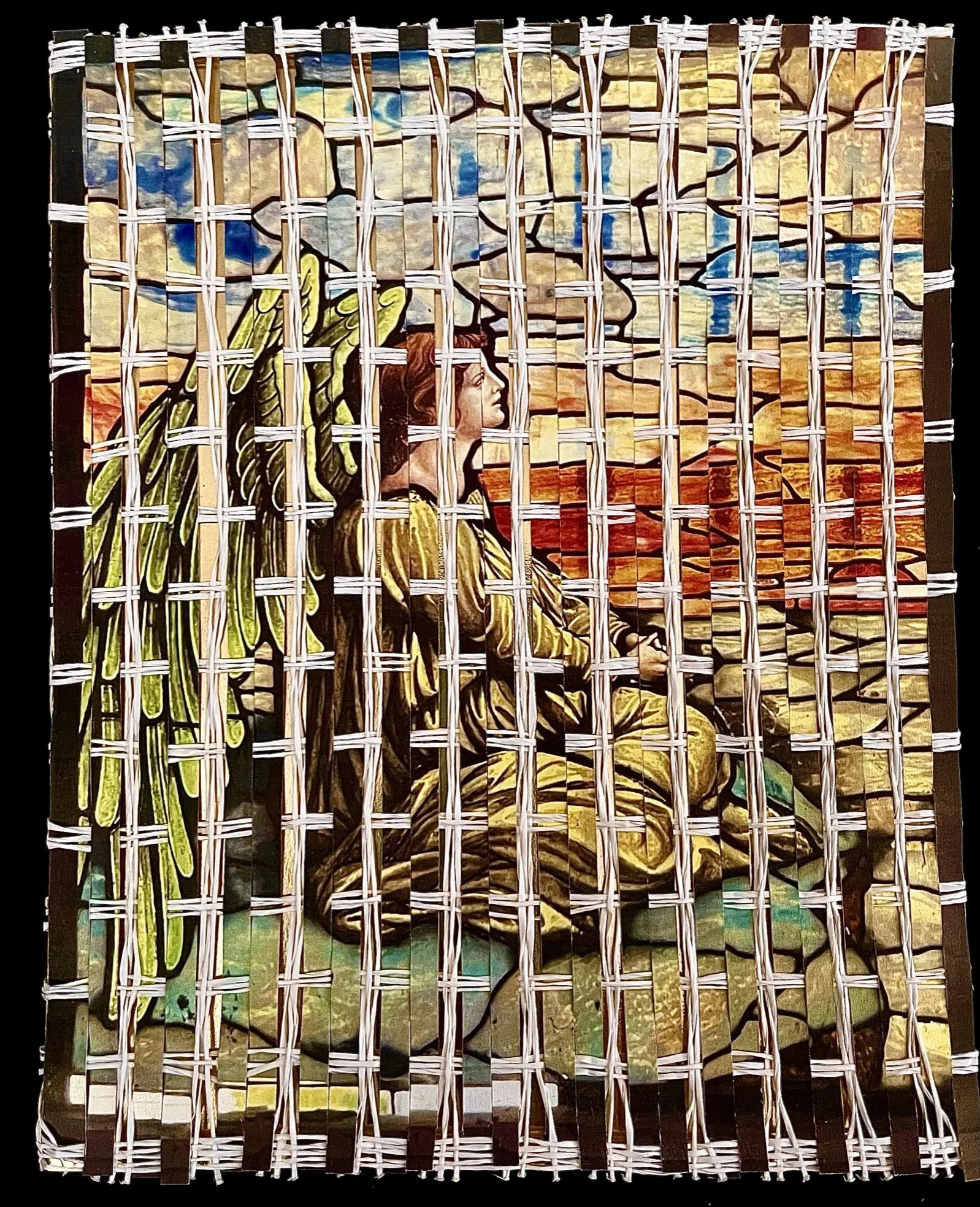 That Reminds Me 8"x10" Paper Weaving with Mesh