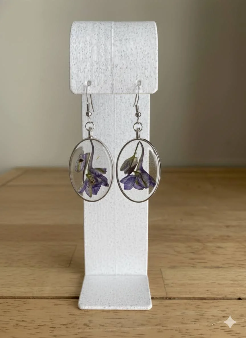 Purple Floral Oval Drop - Dec 2025