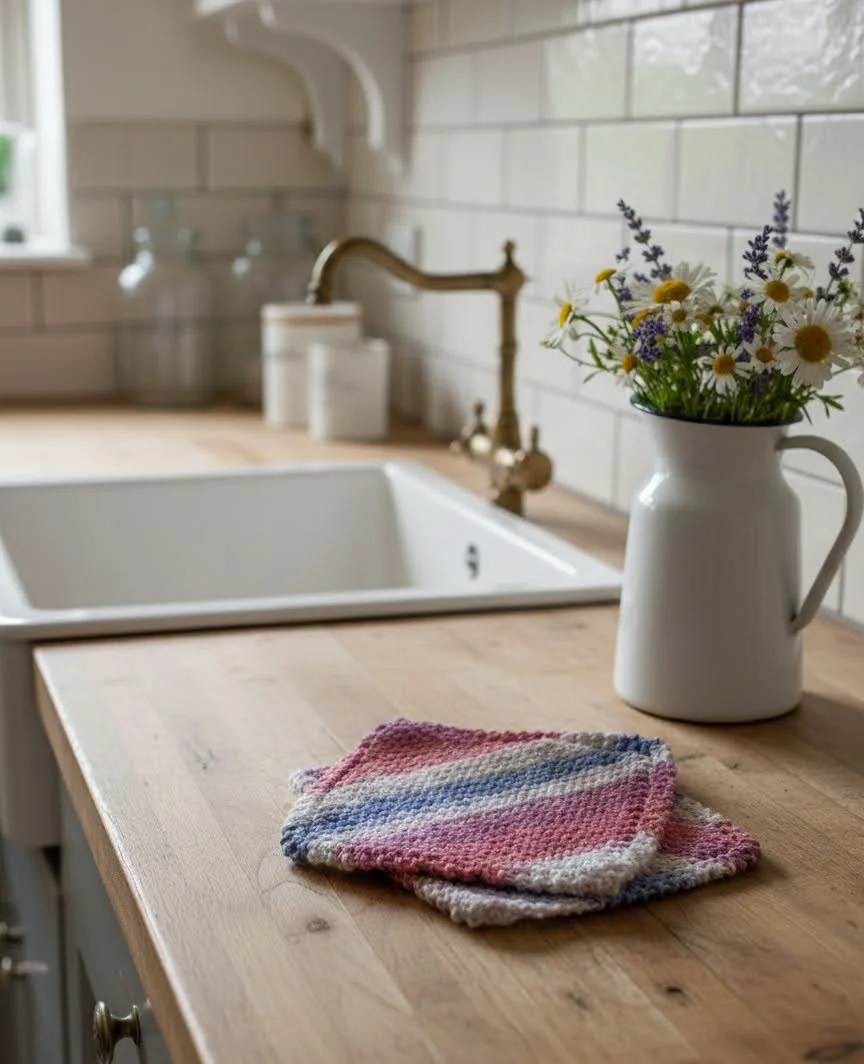 Hand-Knit Discloth (Set of 2)