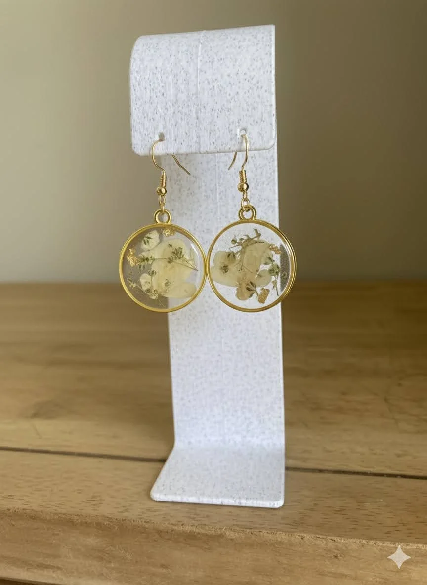 White Floral Circle Drop - Jan 2026