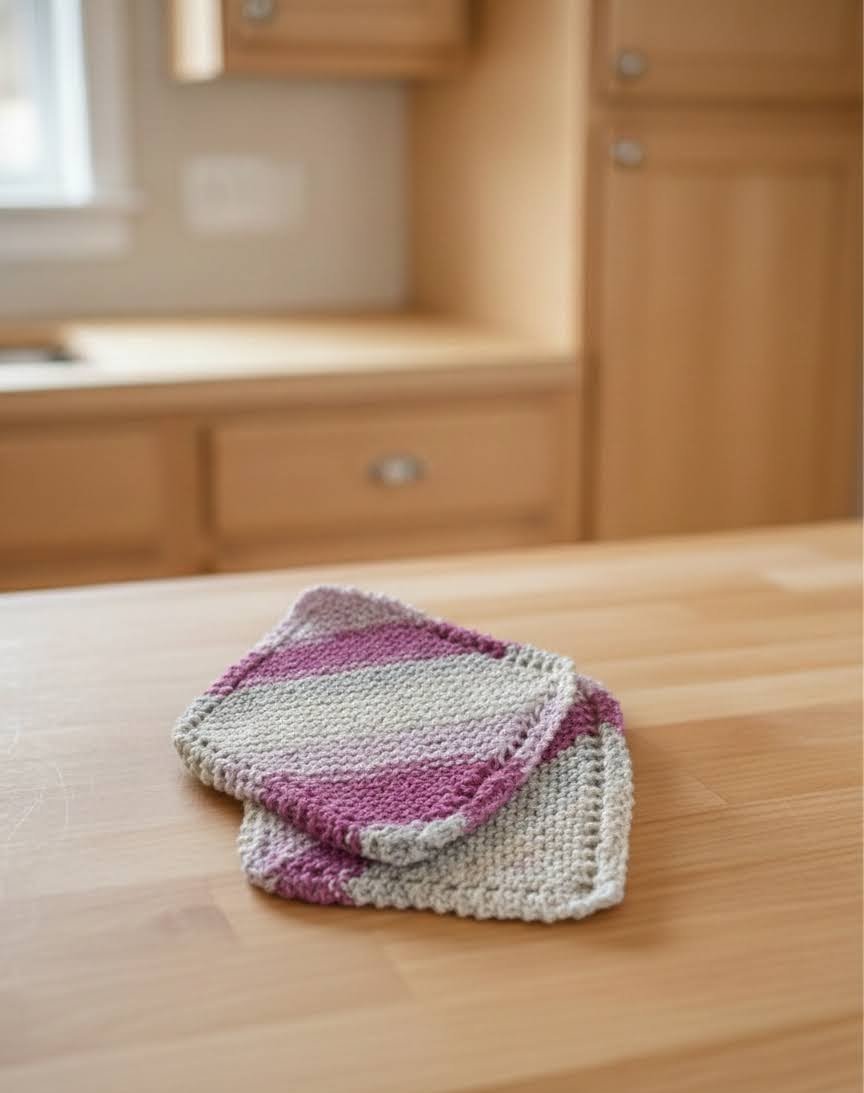 Hand-Knit Discloth (Set of 2)