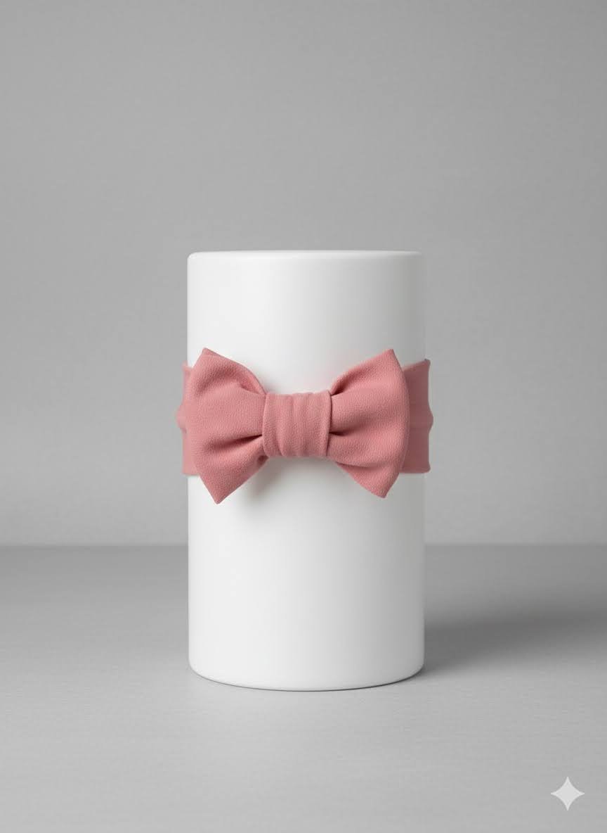 Handsewn Pink Baby Headband