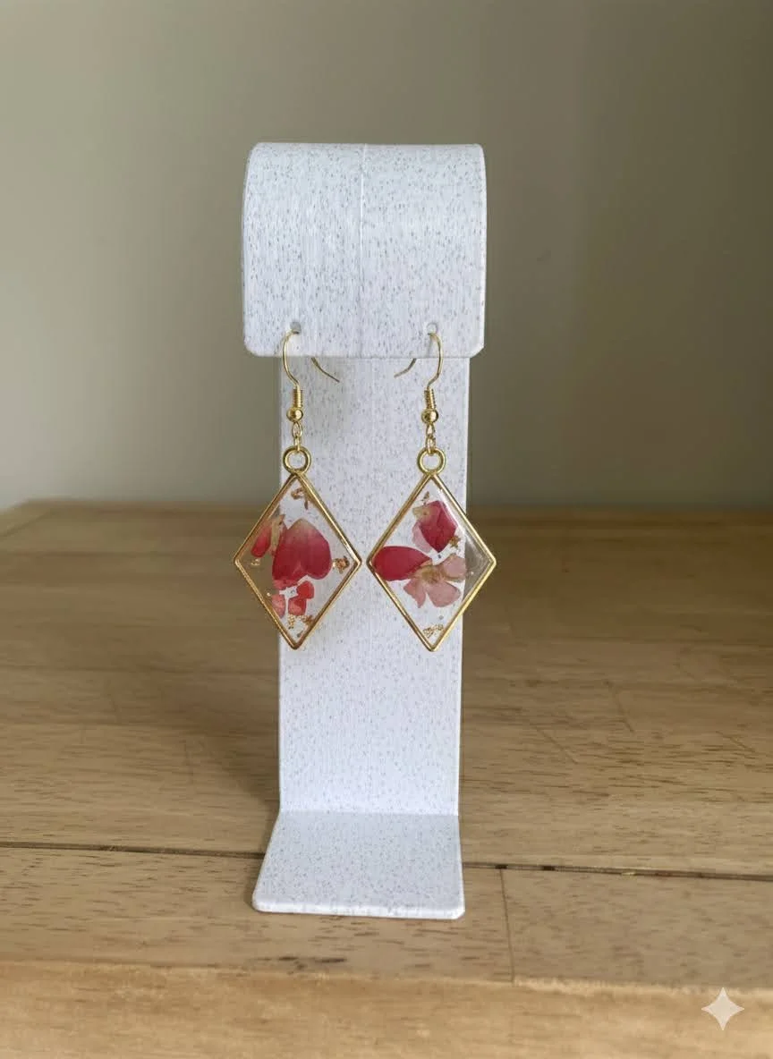 Pink Floral Diamond Drop  - Dec 2025