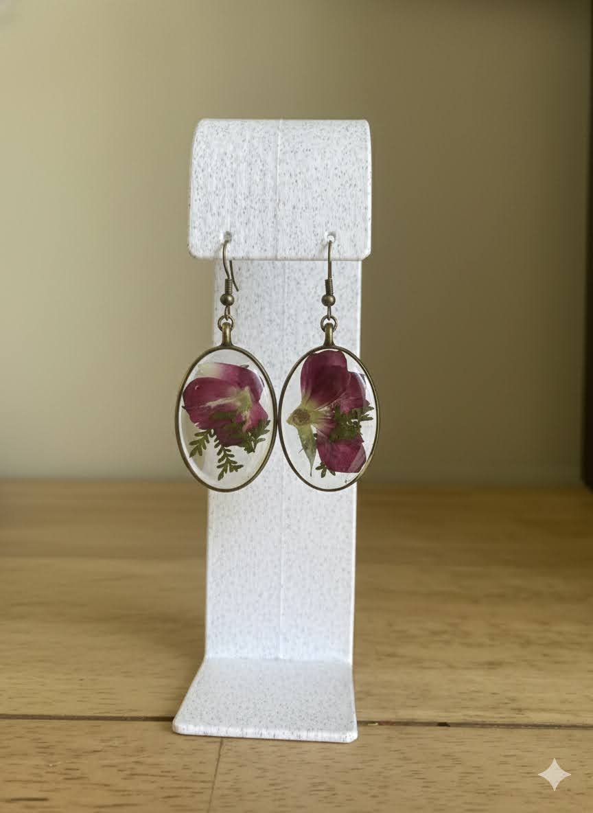 Maroon Floral Oval Drop - Jan 2026