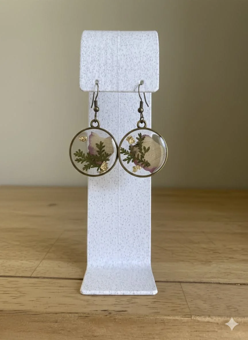 Cream & Maroon Floral Circle Drop - Jan 2026