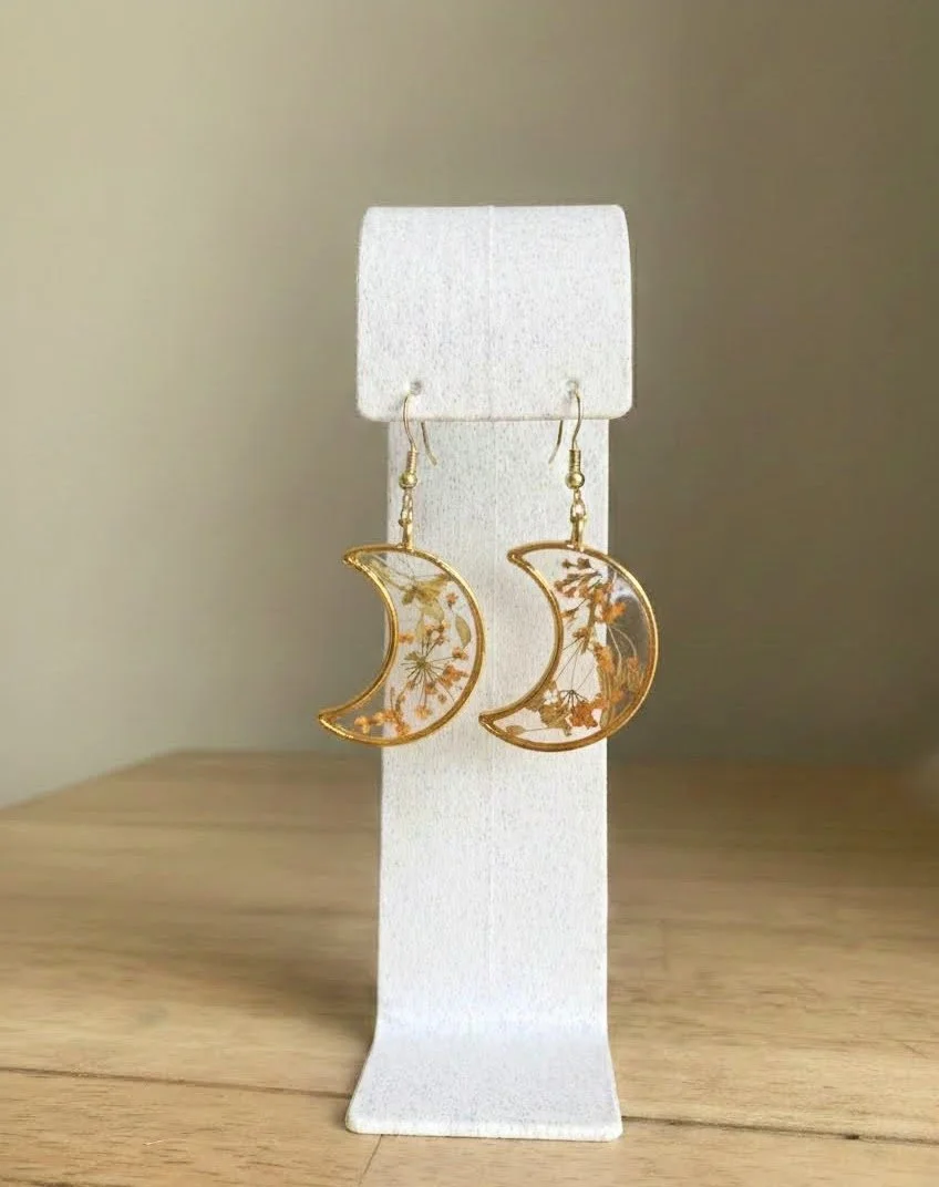 Orange Floral Crescent Drop - Feb 2026