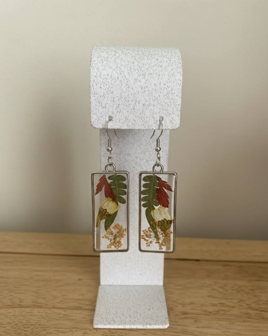 Multi Floral Long Rectangle Drop - Feb 2026