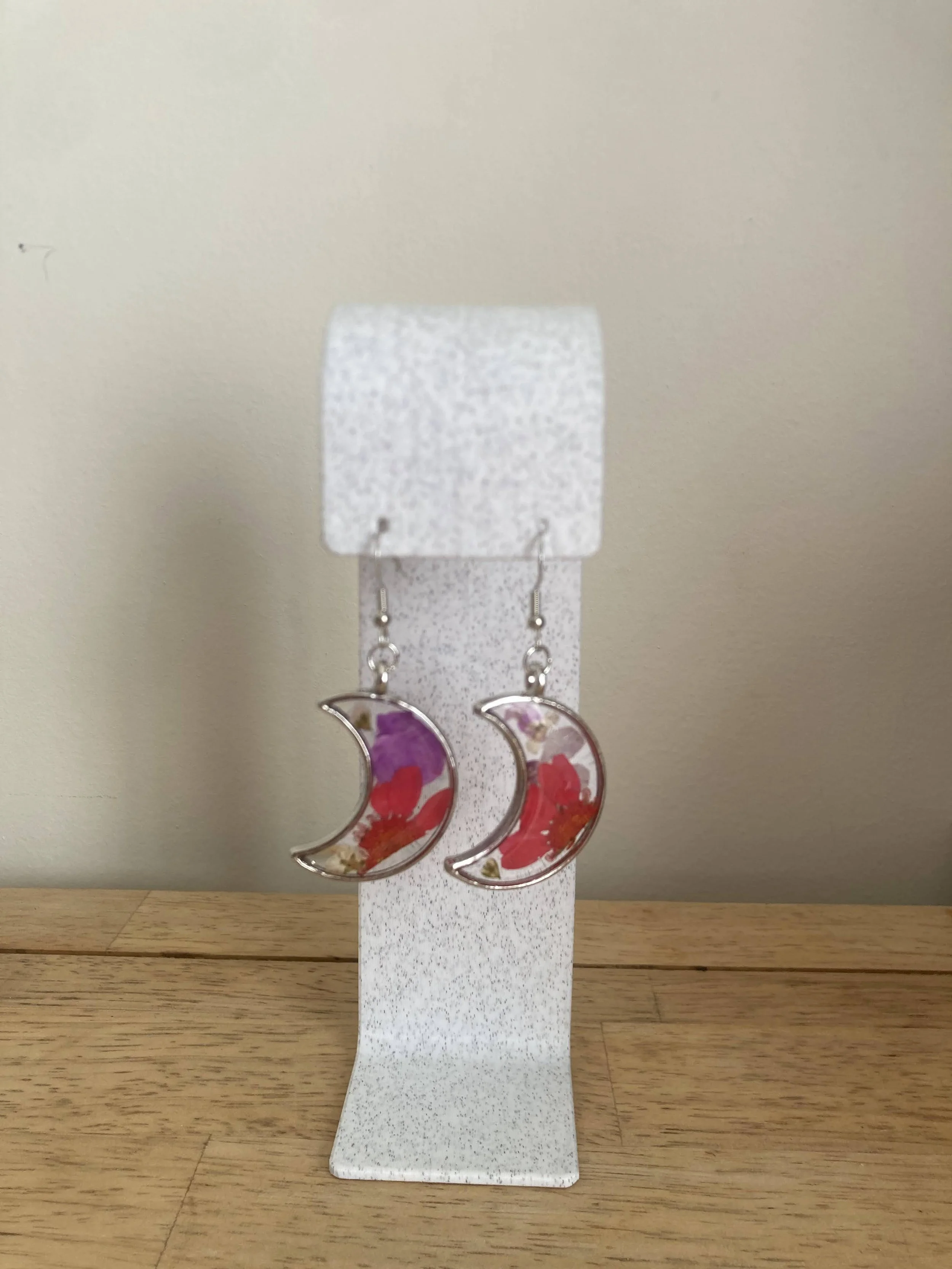 Pink & Purple Floral Crescent Drop - Feb 2026