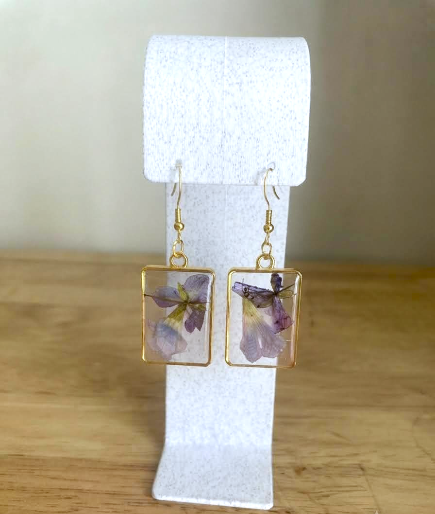 Purple Floral Rectangle Drop - July 2026