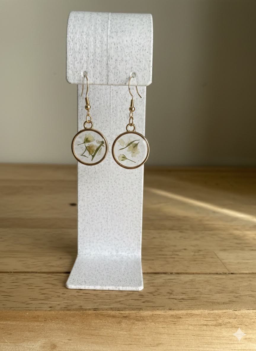 White Floral Circle Drop - Dec 2025