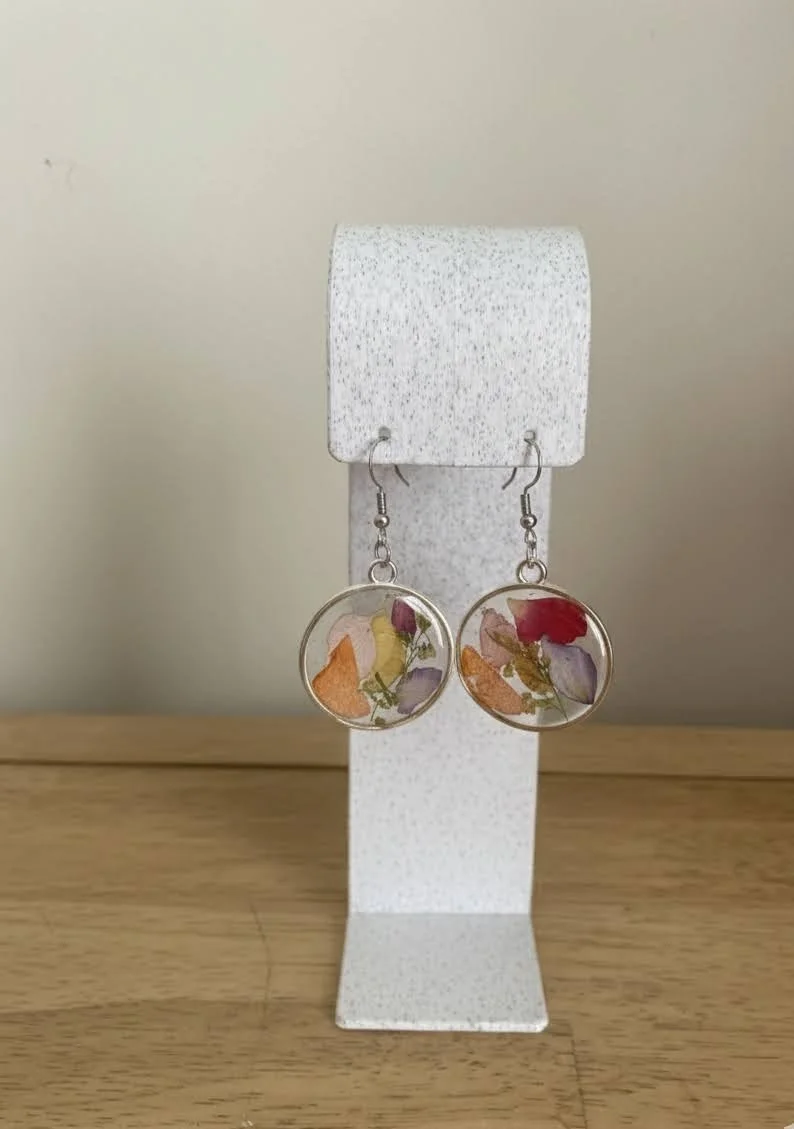 Multi-Colored Floral Circle Drop - Feb 2026