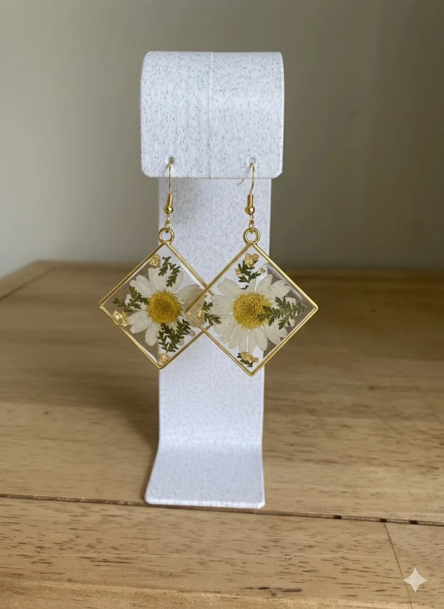 Daisy Floral Large Diamond Drop- Dec 2025