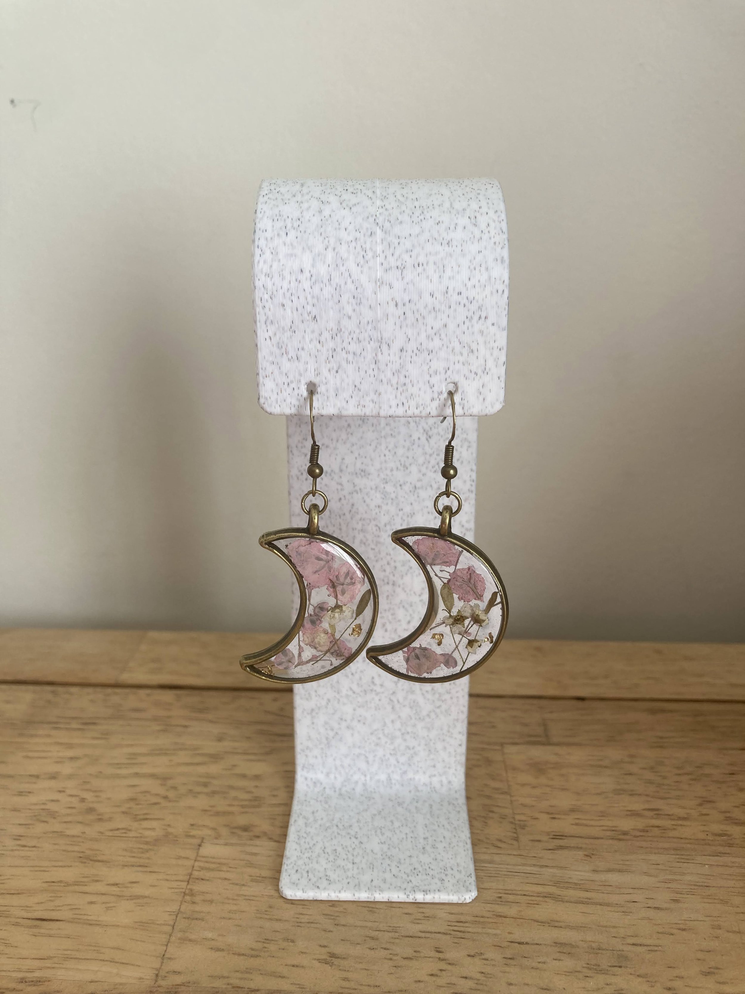 Pink Floral Crescent Drop - Feb 2026