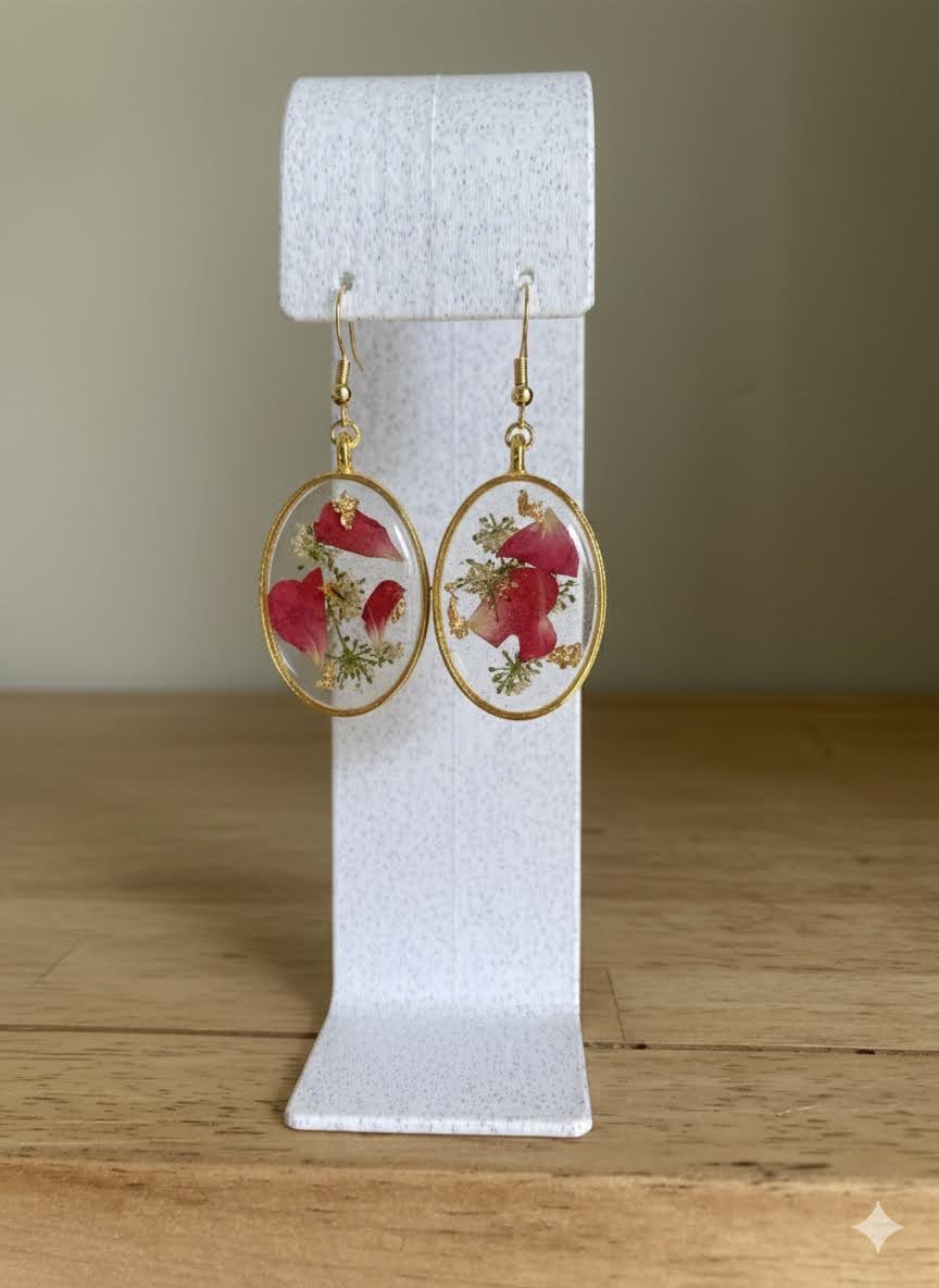 Pink Floral Oval Drop - Dec 2025