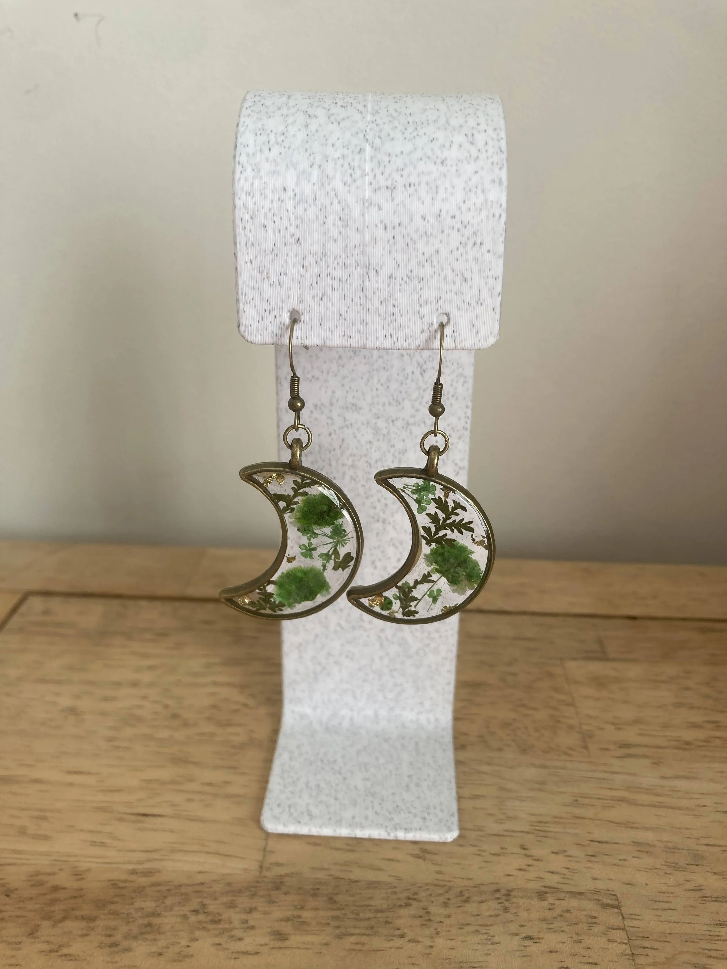 Green Floral Crescent Drop - Feb 2026