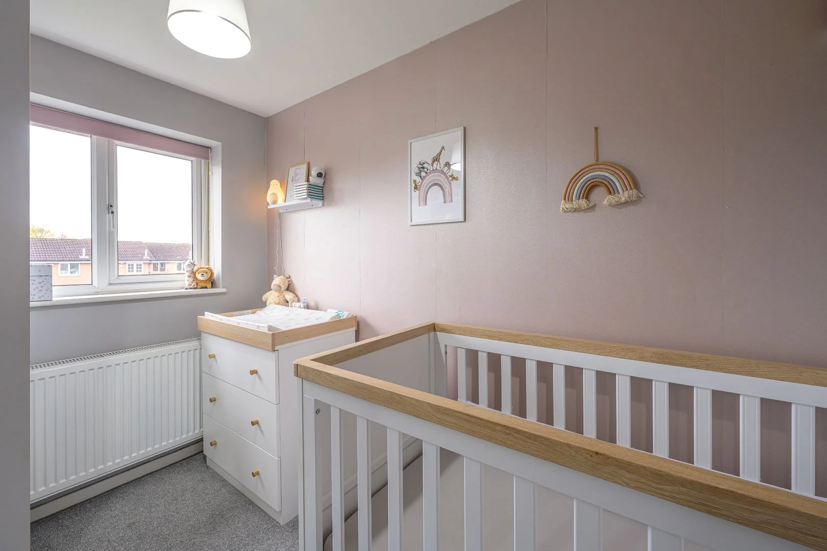 bedroom, nursery, pink