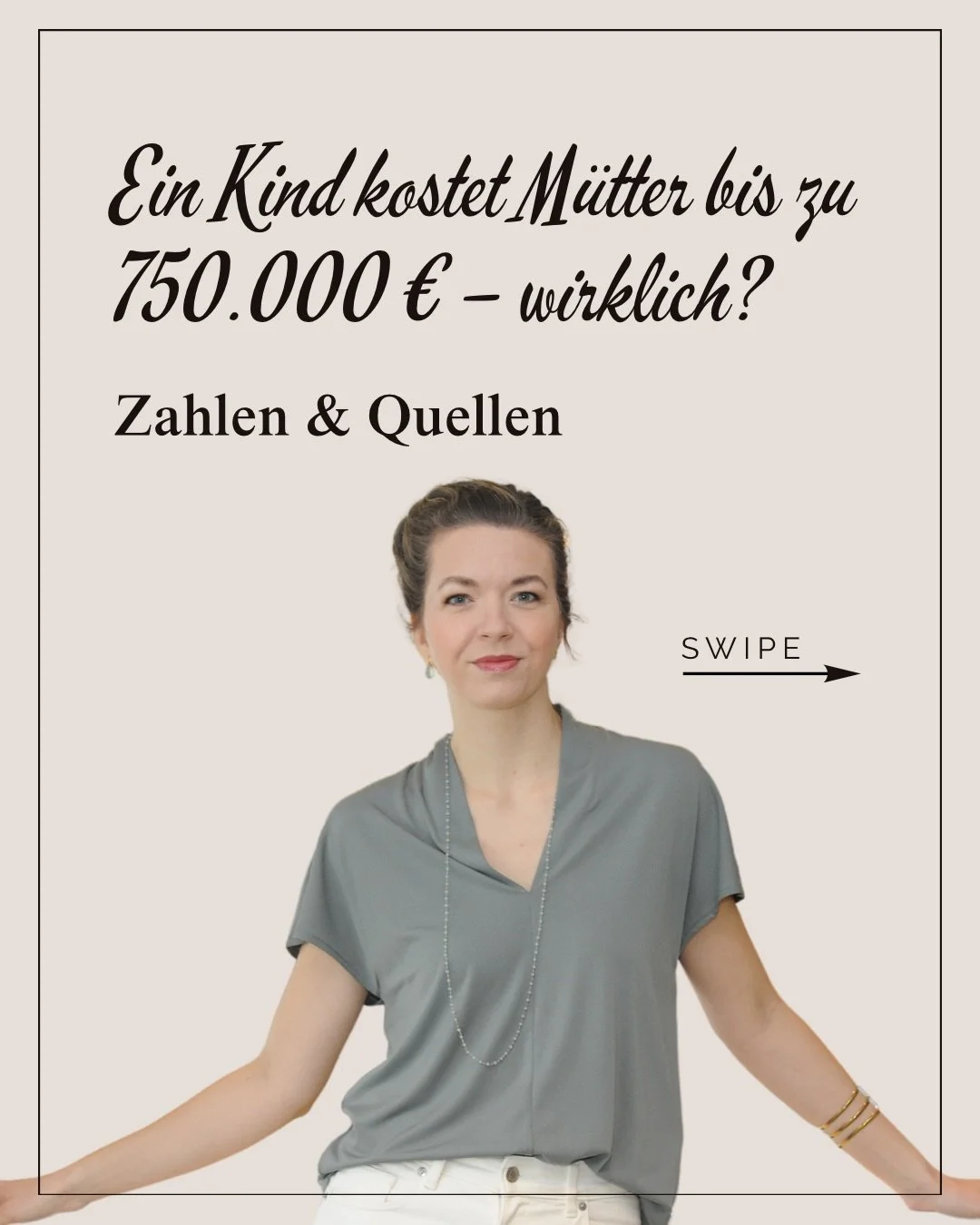 Die Zahl &bdquo;750.000 &euro;&ldquo; hat viele von euch bewegt &ndash; und viele irritiert. ✨

Deshalb hier die saubere Einordnung:
👉 Ein Kind ist kein finanzieller Fehler. 👉 M&uuml;tter sind nicht &bdquo;selbst schuld&ldquo;. 👉 Aber unser System