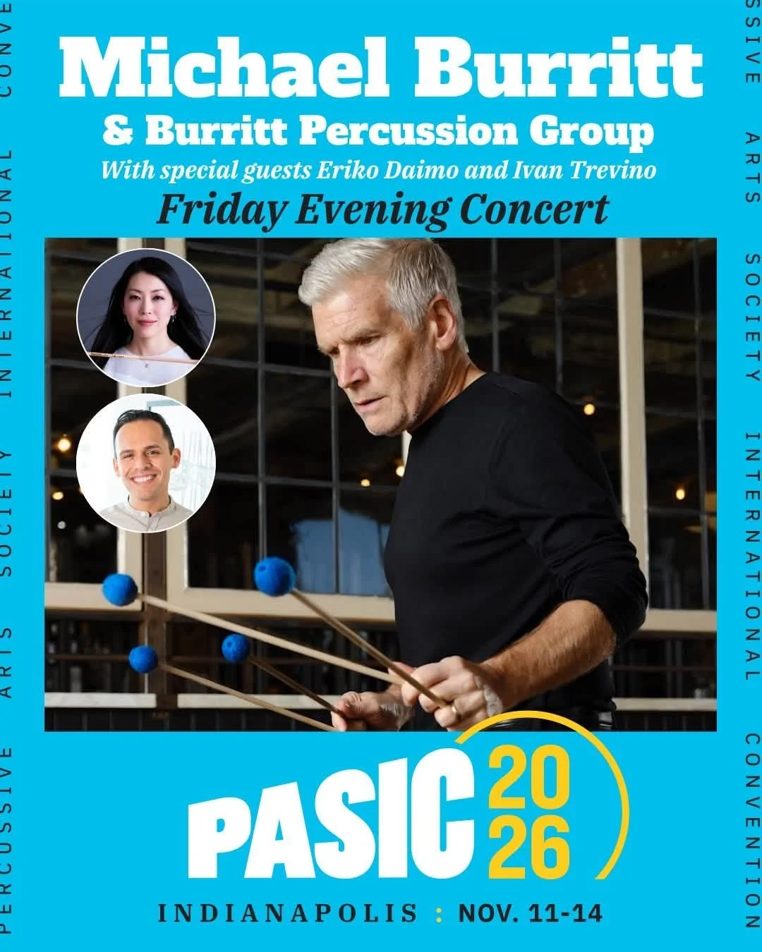 Michael Burritt & Burritt Percussion Group With special guests Eriko Daimo and Ivan Trevino