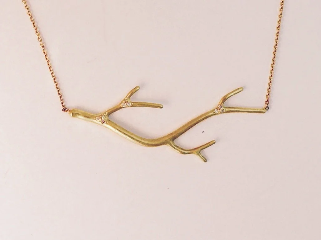  Branch 
 Branch necklace with diamonds