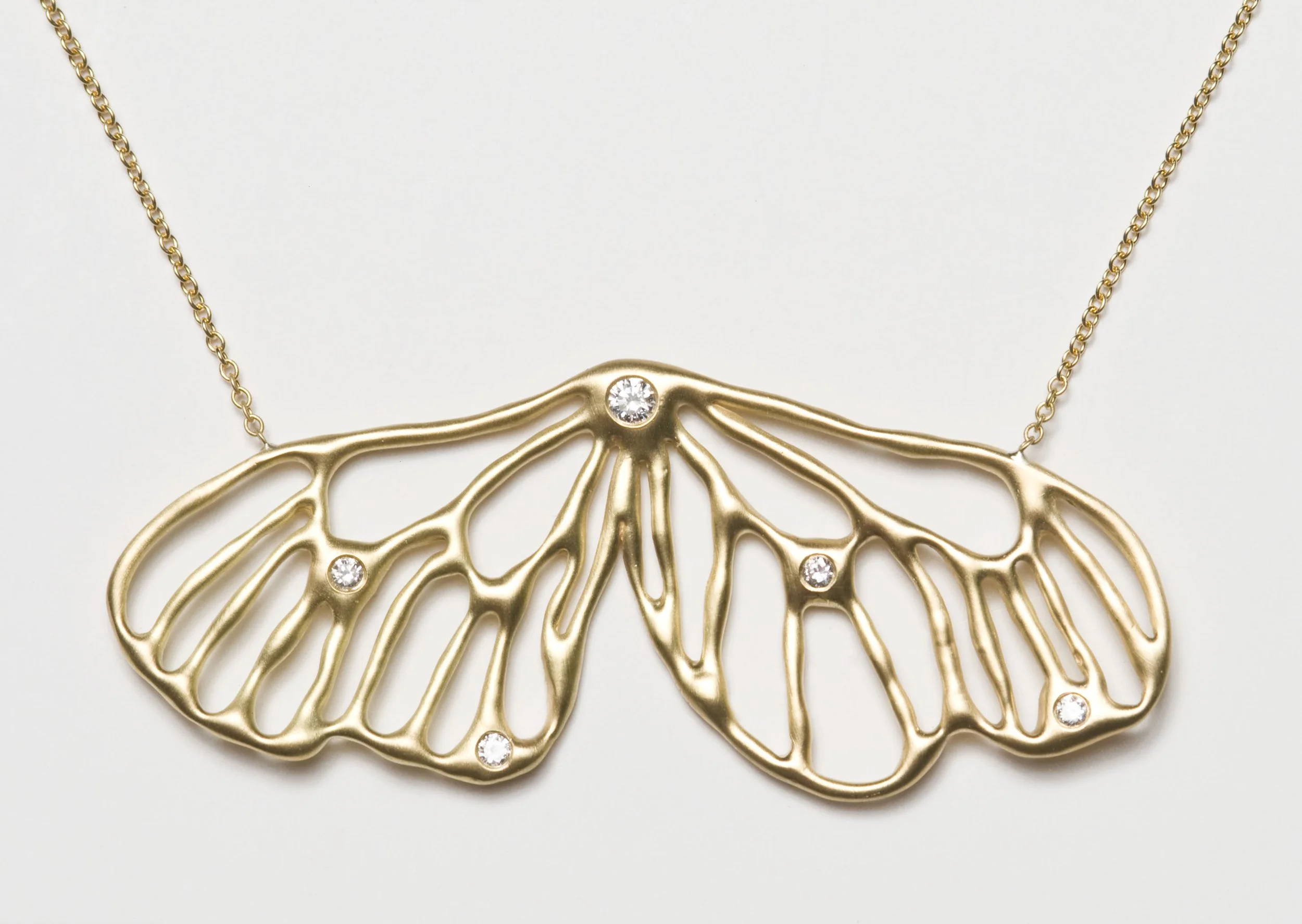  Greta 
 Butterfly necklace with a diamond, MAZGN34D