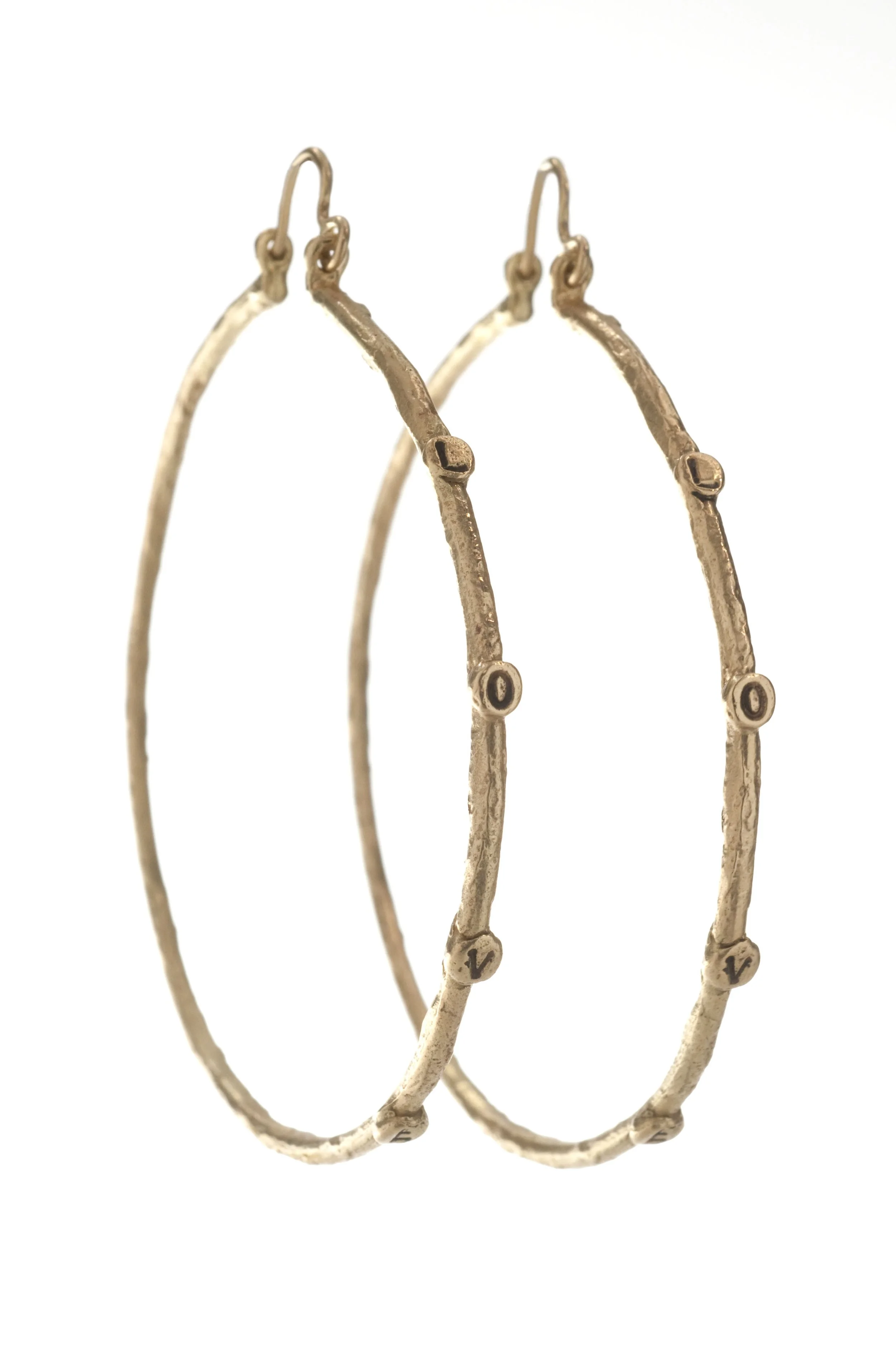  Love Hoops 
 Hoops with love engraved on them, RSE12