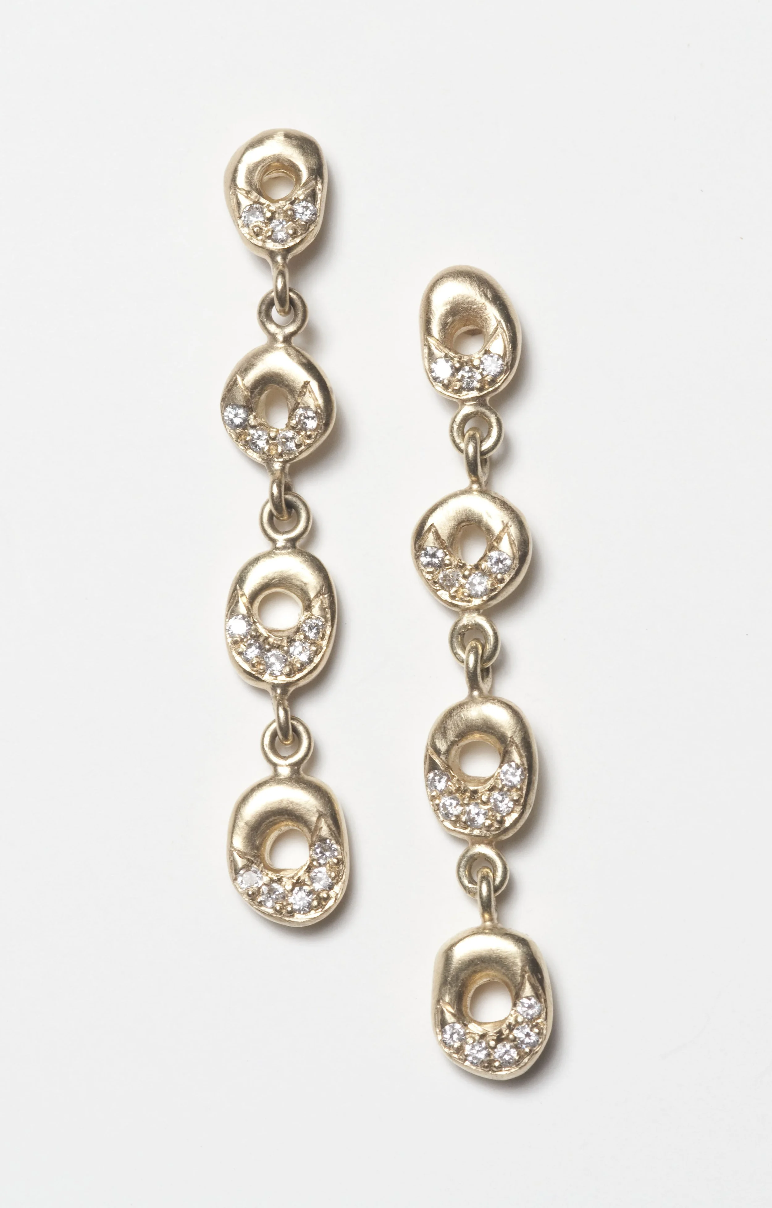  Olivia 
 4 drop pavé earrings, MAZGE14D