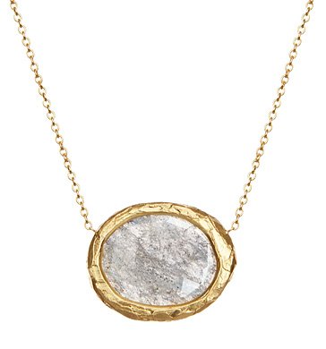  Somes 
 Meadow Labradorite bezel necklace, RSN11