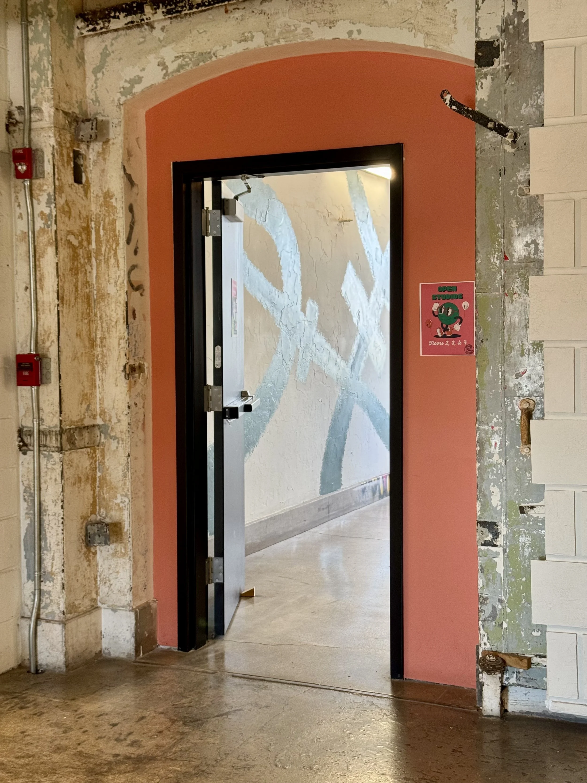 Hallways here in the building.