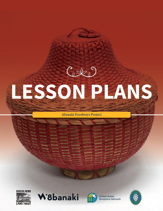 An image of the cover of the Abenaki Foodways Lesson Plans Document