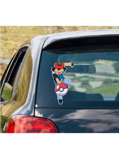 Pokemon ASH KETCHUM vinyl decal #1