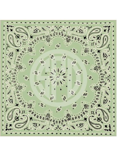 Bandanna Pattern in Sage Craft Vinyl in Adhesive or HTV