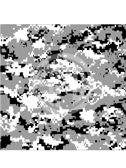 Digital Camo Pattern in Black, Grey & White Craft Vinyl in Adhesive or HTV