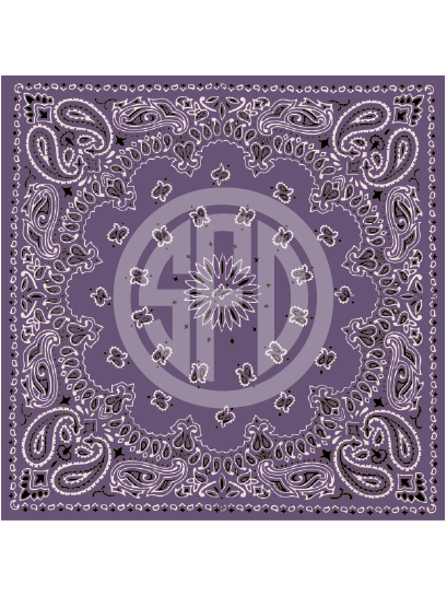 Bandanna Pattern in Plum Craft Vinyl in Adhesive or HTV