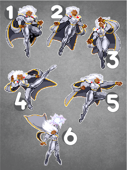 Marvel vs. Capcom STORM vinyl decal #1 Arcade X-Men