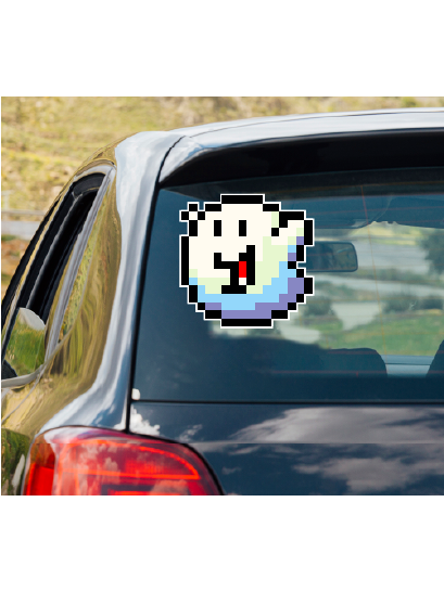 Super Mario Bros. BOO vinyl decal #6