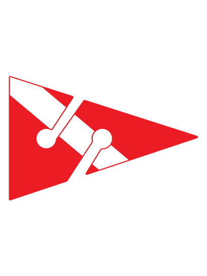 Dive Flag of a CAVE MARKER vinyl decal #1 Cave Diving Flag