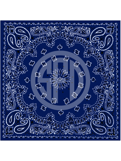 Bandanna Pattern in Navy Blue Craft Vinyl in Adhesive or HTV